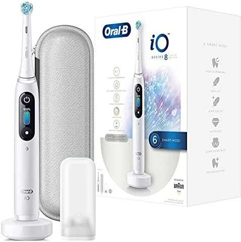 Elektrinis dantų šepetėlis Oral-B iO8, baltas
