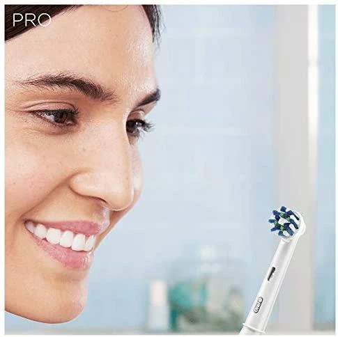 Dantų šepetėlis Šepetėlis Oral-B Pro 1 750 CrossAction Baltas + Dėklas Baltas