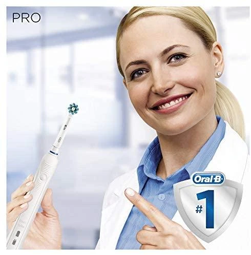 Dantų šepetėlis Šepetėlis Oral-B Pro 1 750 CrossAction Baltas + Dėklas Baltas
