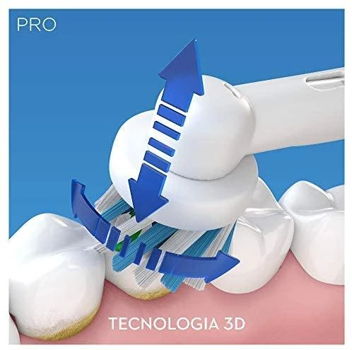 Dantų šepetėlis Šepetėlis Oral-B Pro 1 750 CrossAction Baltas + Dėklas Baltas