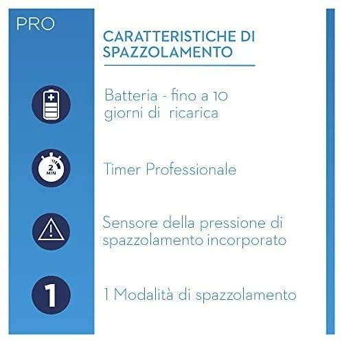 Dantų šepetėlis Šepetėlis Oral-B Pro 1 750 CrossAction Baltas + Dėklas Baltas