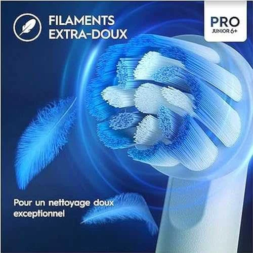 Oral-B Elektrinis dantų šepetėlis | Pro Junior 6+ | Įkraunamas | For children | Šepetėlių skaičius galvutės įeina 1 | Number of teeth brushing modes 3 | Violetinė