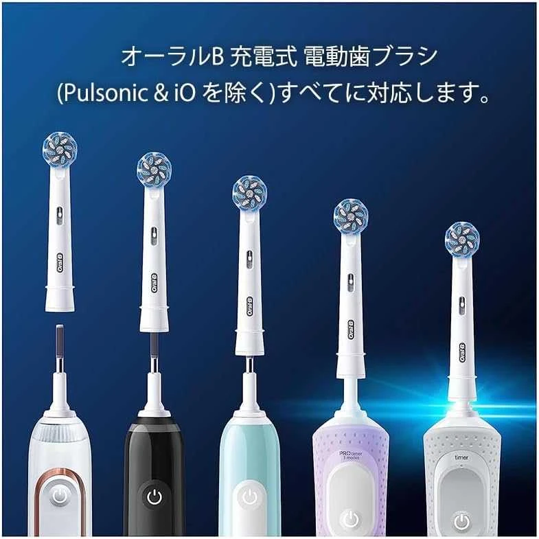 Oral-B Pro Jautrus Clean Replaceable Dantų šepetėlis Heads | Heads | Suaugusiems | Šepetėlių skaičius galvutės įeina 8 | Baltas