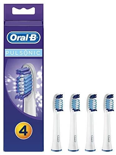 Dantų šepetėlio antgaliai Oral-B Pulsonic 4 vnt Balta