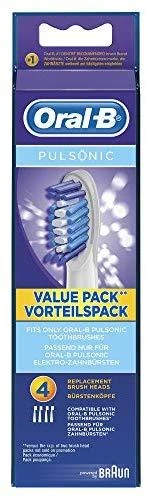Dantų šepetėlio antgaliai Oral-B Pulsonic 4 vnt Balta