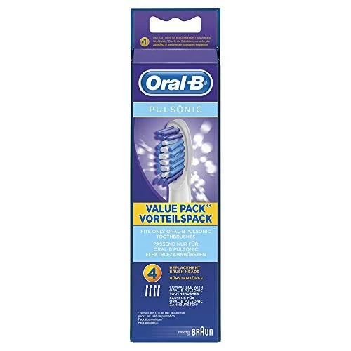 Dantų šepetėlio antgaliai Oral-B Pulsonic 4 vnt Balta