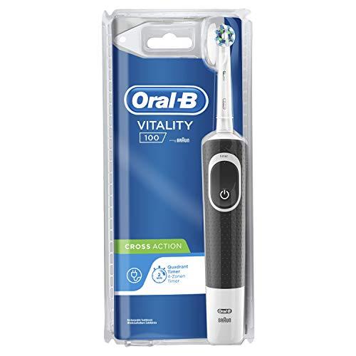 Braun Oral-B Vitality 80312499 elektrinis dantų šepetėlis Suaugusiems Besisukantis vibruojantis dantų šepetėlis Juoda, Balta
