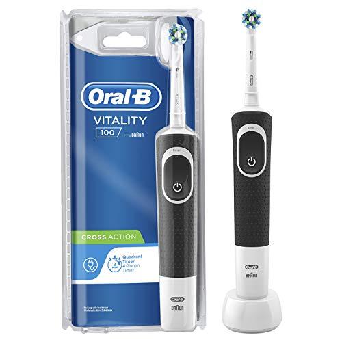 Braun Oral-B Vitality 80312499 elektrinis dantų šepetėlis Suaugusiems Besisukantis vibruojantis dantų šepetėlis Juoda, Balta
