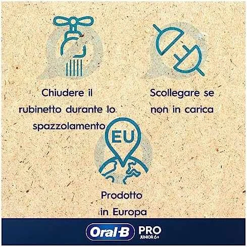 Oral-B Junior Elektrinis Dantų šepetėlis Vaikam, Žalias