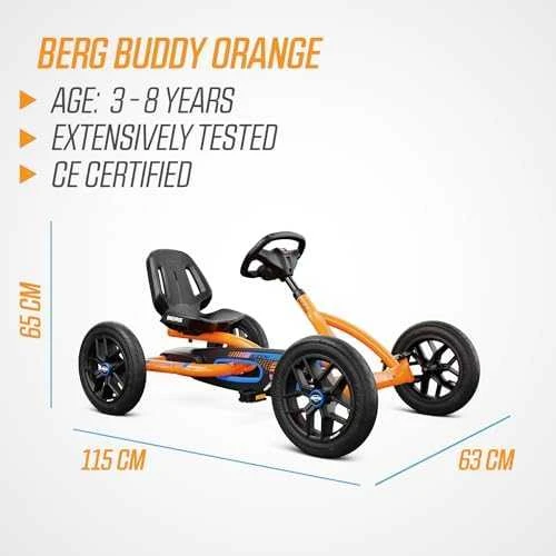 Mašinėlė vaikams BERG Buddy B-Oranžinis