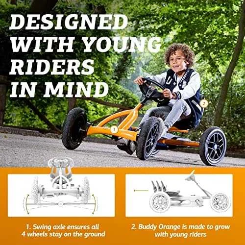 Mašinėlė vaikams BERG Buddy B-Oranžinis