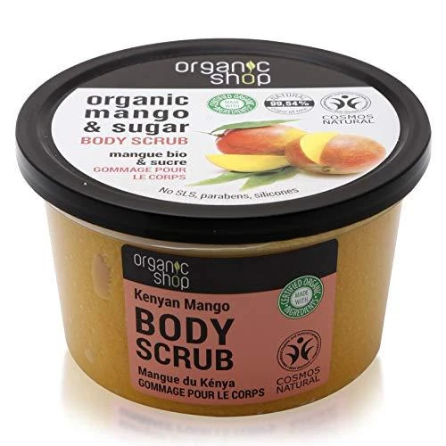 Šveitiklis kūnui ORGANIC SHOP su mangų ekstraktu, 250 ml