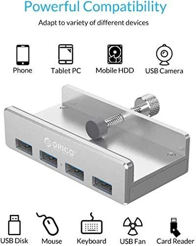 Orico 4in1 adapteris Stebulė 4x USB 3.0 + USB 3.0 kabelis (100cm)