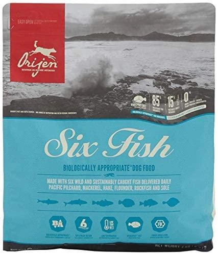ORIJEN Six žuvis - sausas šunų maistas - 2kg