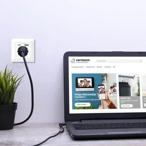 Orno Viengubas elektros lizdas 2P+Z (Schuko) su USB-A ir USB-C jungtimis