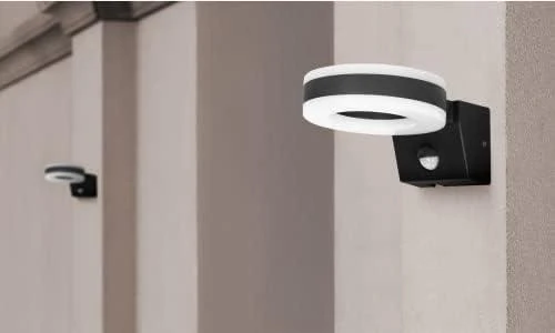 Sieninis šviestuvas Orno HOWLIT LED 20W, sodo šviestuvas su judesio jutikliu, 1800lm, IP65, 4000K, juodas