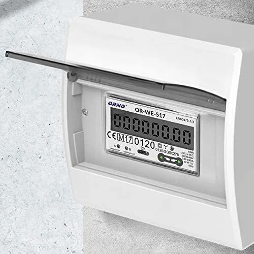 Orno 3 Fazowy Trifazis elektros skaitiklis, 80A, RS-485 prievadas, daugiatarifis, 3 moduliai, DIN TH-35mm
