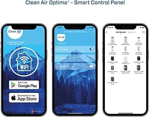CLEAN AIR OPTIMA oro valytuvas CA-510PRO 45 W, tinka kambariams iki 110 m², Baltas