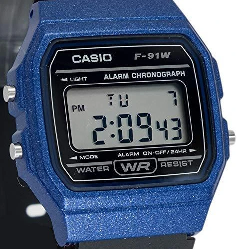 Laikrodis Casio F-91WM-2A, Mėlynas