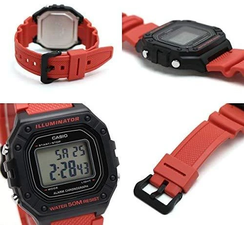 Laikrodis vyrams CASIO W-218H-4B + dėžutė