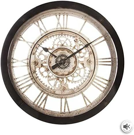 Style Sieninio laikrodžio mechanizmas, industrinio stiliaus, „Atmosphera Interior“ dizaineris, Ø61,5 cm