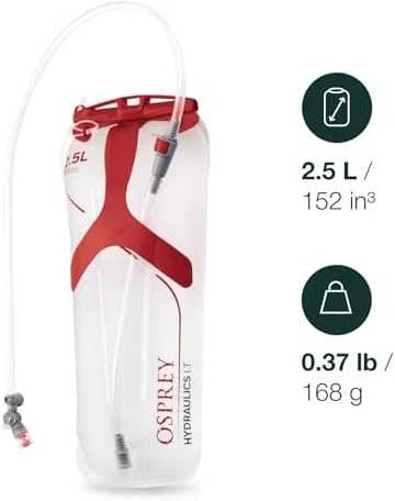 Gertuvė Osprey Hydraulics LT 2.5L Reservoir Raudona