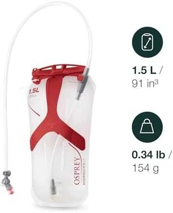 Gertuvė Osprey Hydraulics LT 1.5L Reservoir Raudona