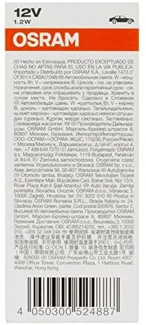 OSRAM Automobilinė lemputė 1.2W 12V W2x4.6D 1vnt