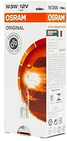 OSRAM Automobilinė lemputė 3W 12V W2.1x9.5D 1vnt