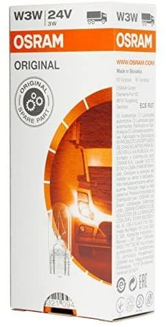 OSRAM Automobilinė lemputė 3W 24V W2.1x9.5D 1vnt