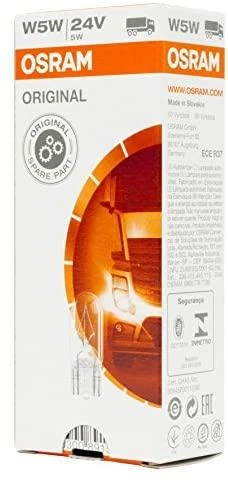 OSRAM Automobilinė lemputė 5W 24V W2.1x9.5D 1vnt
