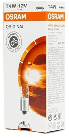 Automobilio lemputė OS3893-02B Osram OS3893-02B T4W 4W 12V (2 Dalys)