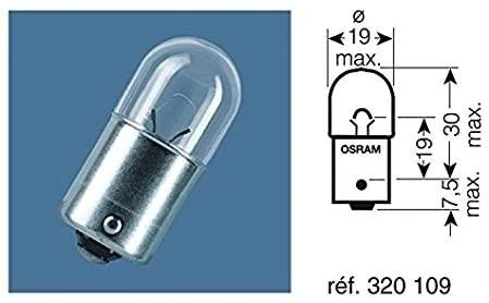 OSRAM Automobilinė lemputė 5W 12V BA15S 1vnt