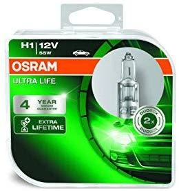 Osram lemputės ULTRA LIFE, H1, 55W, DUO 64150ULT-HCB