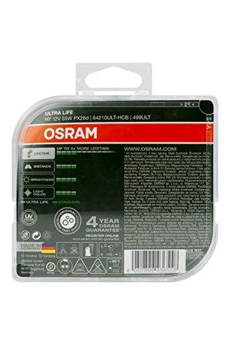 OSRAM Automobilinės lemputės ULTRA LIFE H7 55W 12V PX26D 2vnt