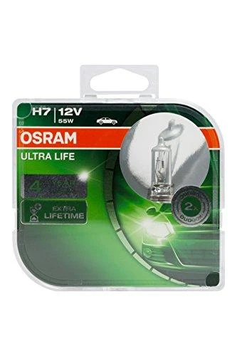 OSRAM Automobilinės lemputės ULTRA LIFE H7 55W 12V PX26D 2vnt