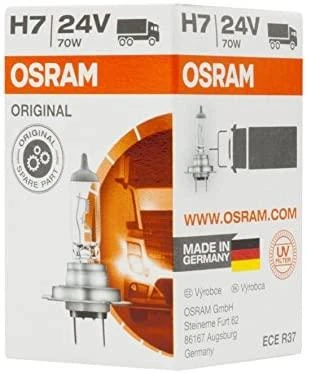 OSRAM H7 24V 70W sunkvežimio lemputės pakuotė