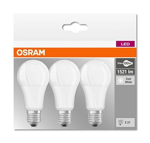 Osram Classic A, 13W, E27, 1521lm, 3 vnt.
