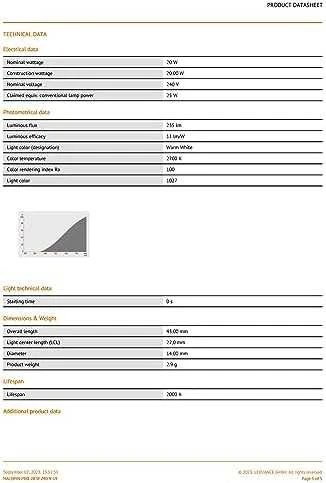 Sieninis šviestuvas Osram HALOGINĖ LEMPUTĖ 20W 230V G9