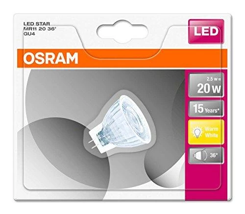 Ledvance Osram LED STAR MR11 20 36° 2.5W/2700K GU4 15000h