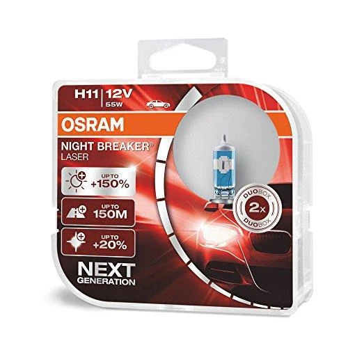 Lemputė H11 12V55W Osram 64211 +150% Night Breaker lazerinis
