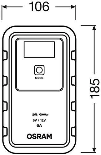 OSRAM įkroviklis 6/12V 6A 110AH