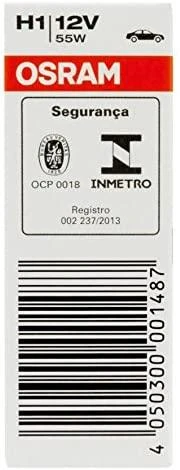 Osram H1 55W lemputės pakuotės informacija