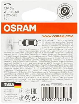 OSRAM lemputė W5W 12V 5W W2,1x9,5d T10, DUO, 2825-02B