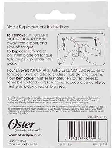 Oster galvutės keitimo instrukcija