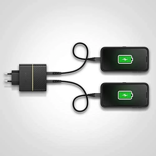 OTTERBOX SIENINIS Įkroviklis 50W USB-C 30W + USB-C 20W Juodas