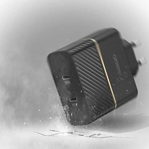 OTTERBOX SIENINIS Įkroviklis 50W USB-C 30W + USB-C 20W Juodas