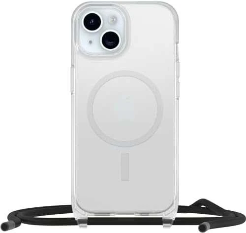 Telefono Dėklas - OtterBox React Necklace MagSafe iPhone 15 Juodas