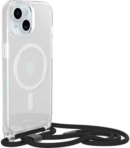 Telefono Dėklas - OtterBox React Necklace MagSafe iPhone 15 Juodas