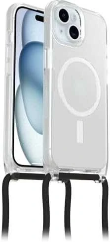Telefono Dėklas - OtterBox React Necklace MagSafe iPhone 15 Juodas